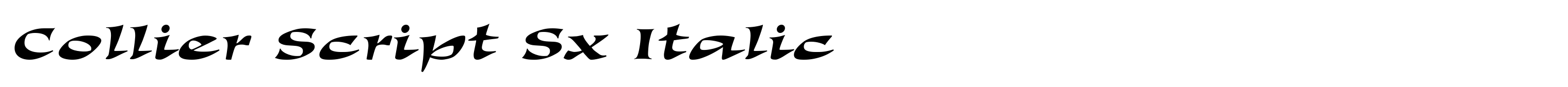 Collier Script Sx Italic